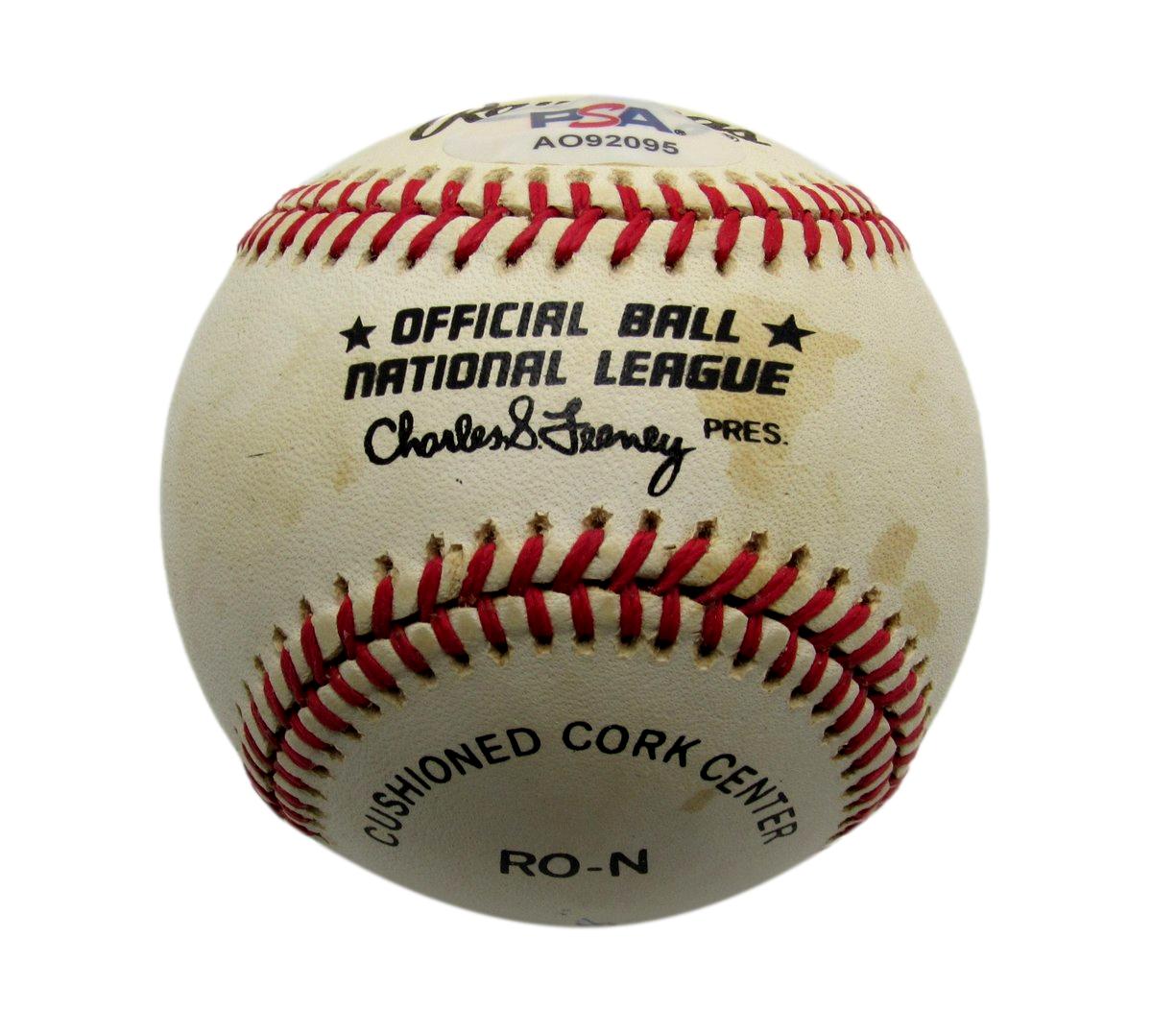 Tommy Holmes Signed/Inscribed ONL Baseball Boston Braves PSA/DNA 194407