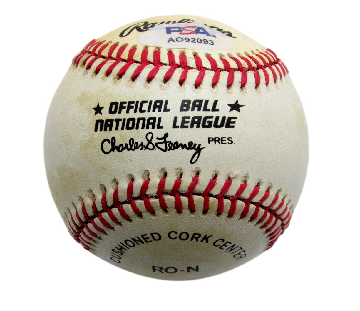 Tommy Holmes Signed/Inscribed ONL Baseball Boston Braves PSA/DNA 194414