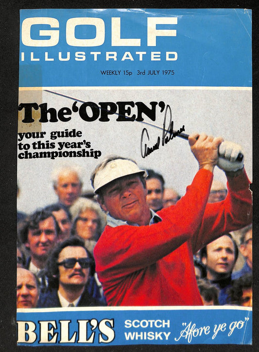 Arnold Palmer Signed/Auto 7/3/1975 Golf Illustrated Magazine Cover JSA 194969