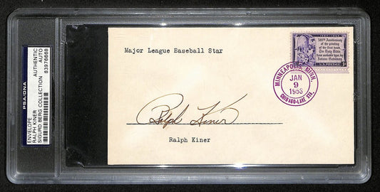 Ralph Kiner HOF Signed/Autographed 1953 FDC Envelope Pirates PSA/DNA 193789