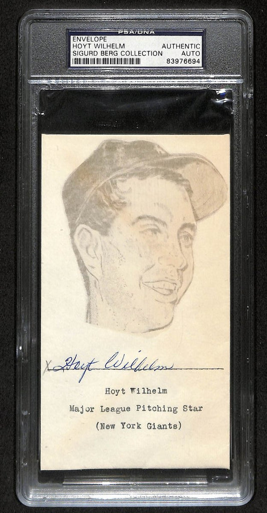 Hoyt Wilhelm HOF Signed/Auto 1953 FDC Envelope New York Giants PSA/DNA 193792