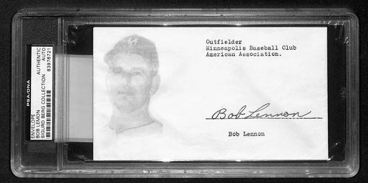 Bob Lennon Signed/Auto 1955 FDC Envelope New York Giants PSA/DNA 193793