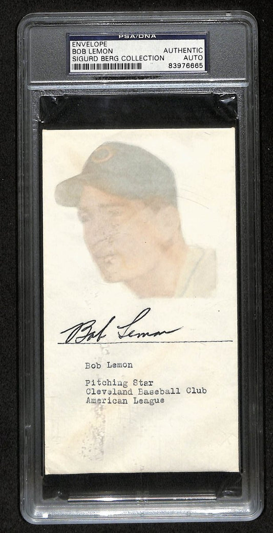 Bob Lemon HOF Signed/Auto 1954 FDC Envelope Cleveland Indians PSA/DNA 193797