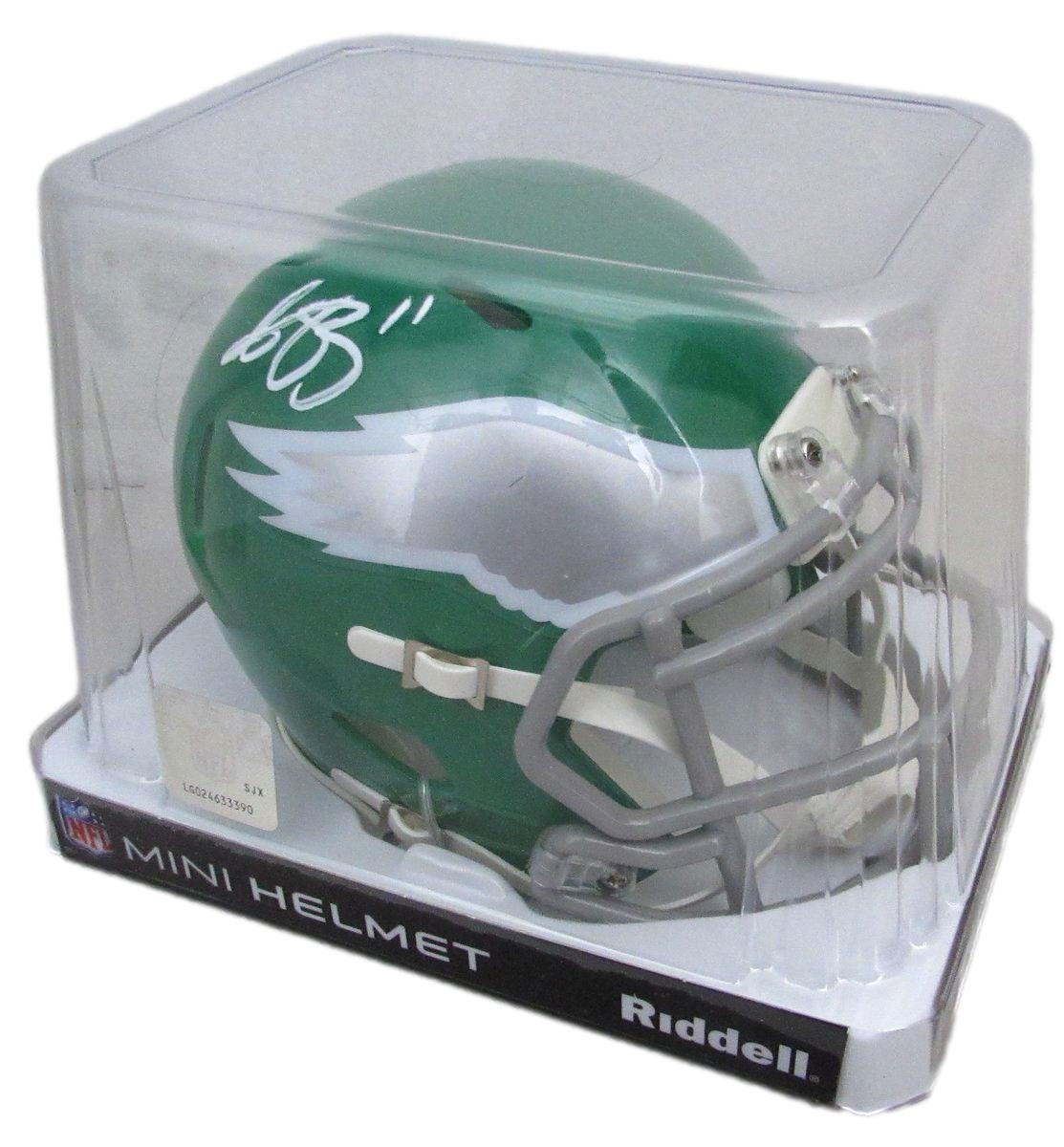 A.J. Brown Signed/Auto Mini Kelly Green Football Helmet Eagles Beckett 195532