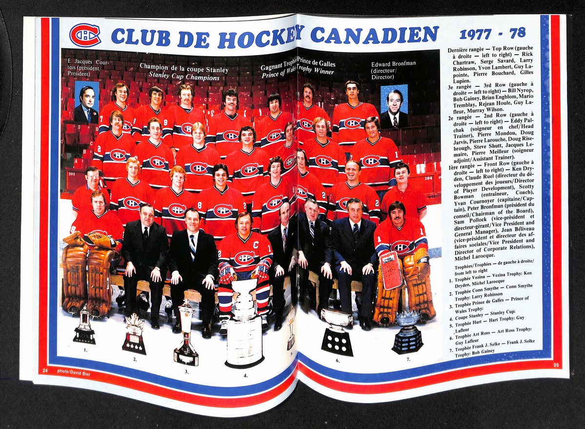 Yvan Cournoyer Signed 1978-79 Montreal Canadiens Media Guide Yearbook JSA 194942