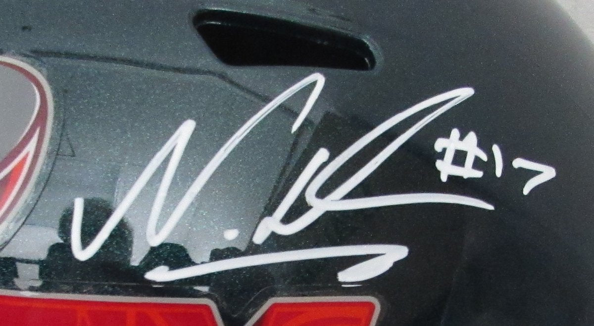 Nakobe Dean Signed Full Size Replica SB LIX Champs Helmet Eagles PSA/DNA 195554