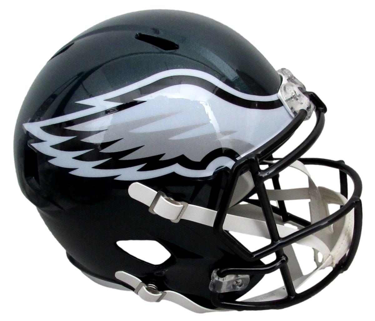 Nakobe Dean Signed Full Size Replica SB LIX Champs Helmet Eagles PSA/DNA 195554