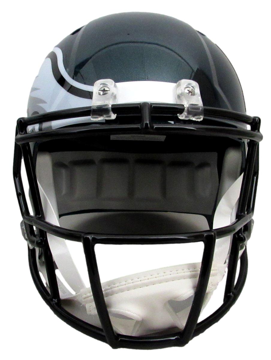Nakobe Dean Signed Full Size Replica SB LIX Champs Helmet Eagles PSA/DNA 195554