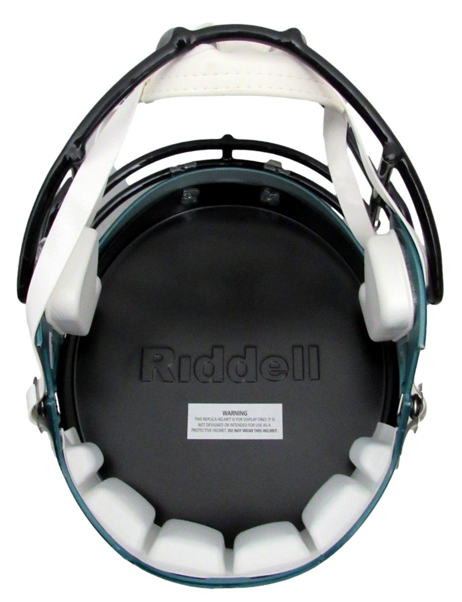 Nakobe Dean Signed Full Size Replica SB LIX Champs Helmet Eagles PSA/DNA 195554
