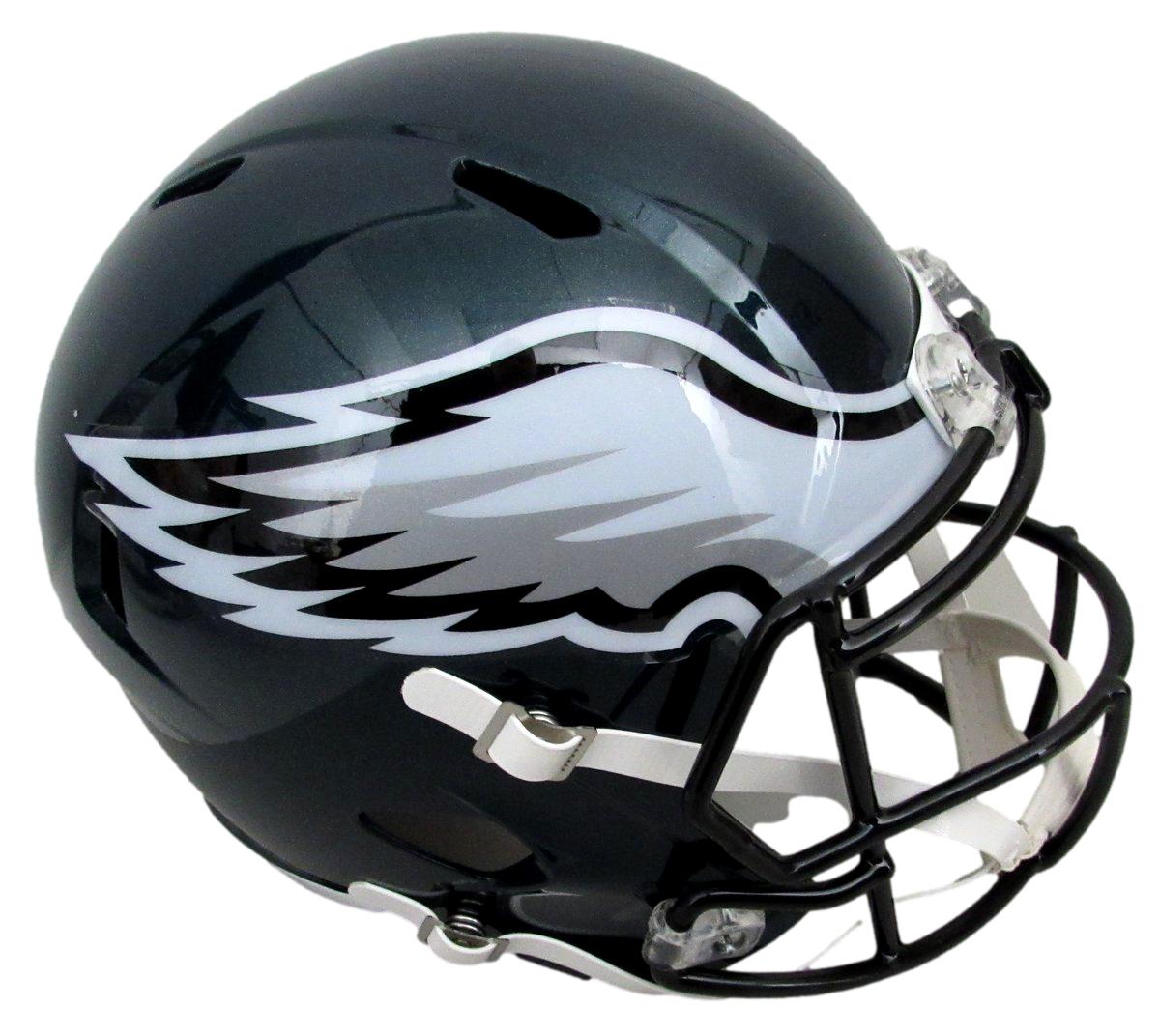 Siriani/Big Dom/Roseman Signed Full Size Replica SB LIX Champs Helmet Eagles BAS