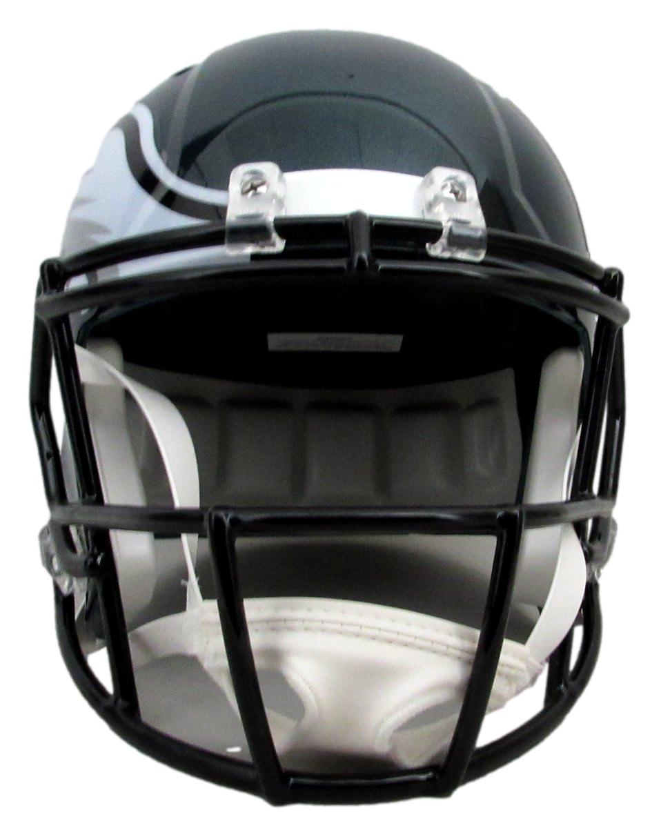 Cooper DeJean Signed Full Size Replica SB LIX Champs Helmet Eagles Fanatics 5564