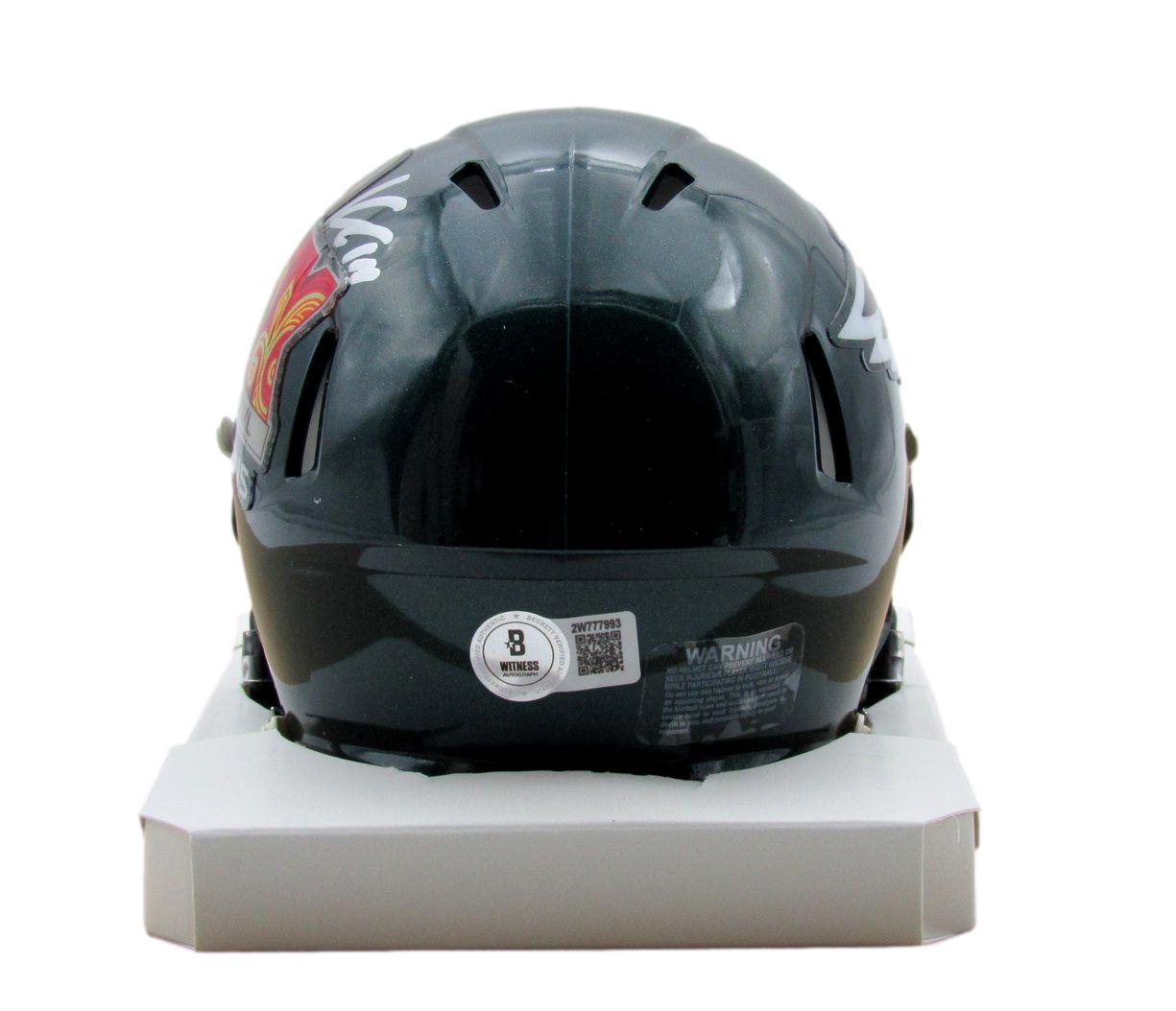 Kenny Gainwell Signed Super Bowl LIX Champions Mini Helmet Eagles BAS 192747