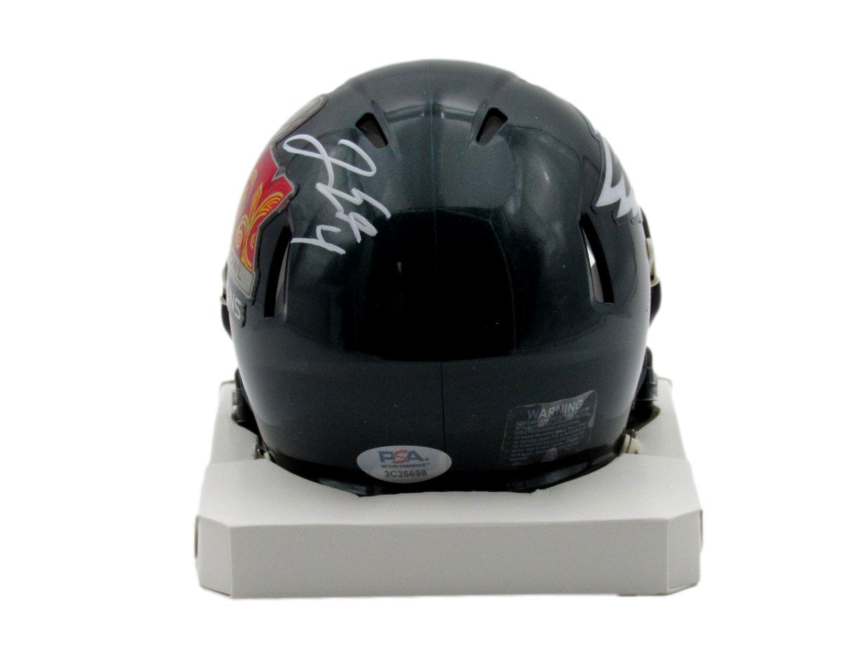 Jake Elliott Signed/Auto Super Bowl LIX Champions Mini Helmet Eagles PSA 192764