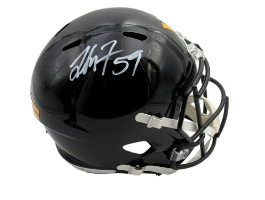 London Fletcher Signed Eclipse Full Size Replica Helmet Commanders JSA 194014