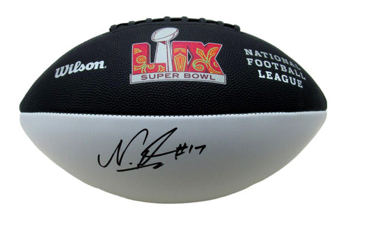 Nakobe Dean Signed/Auto Super Bowl LIX Logo Football Eagles PSA/DNA 193565