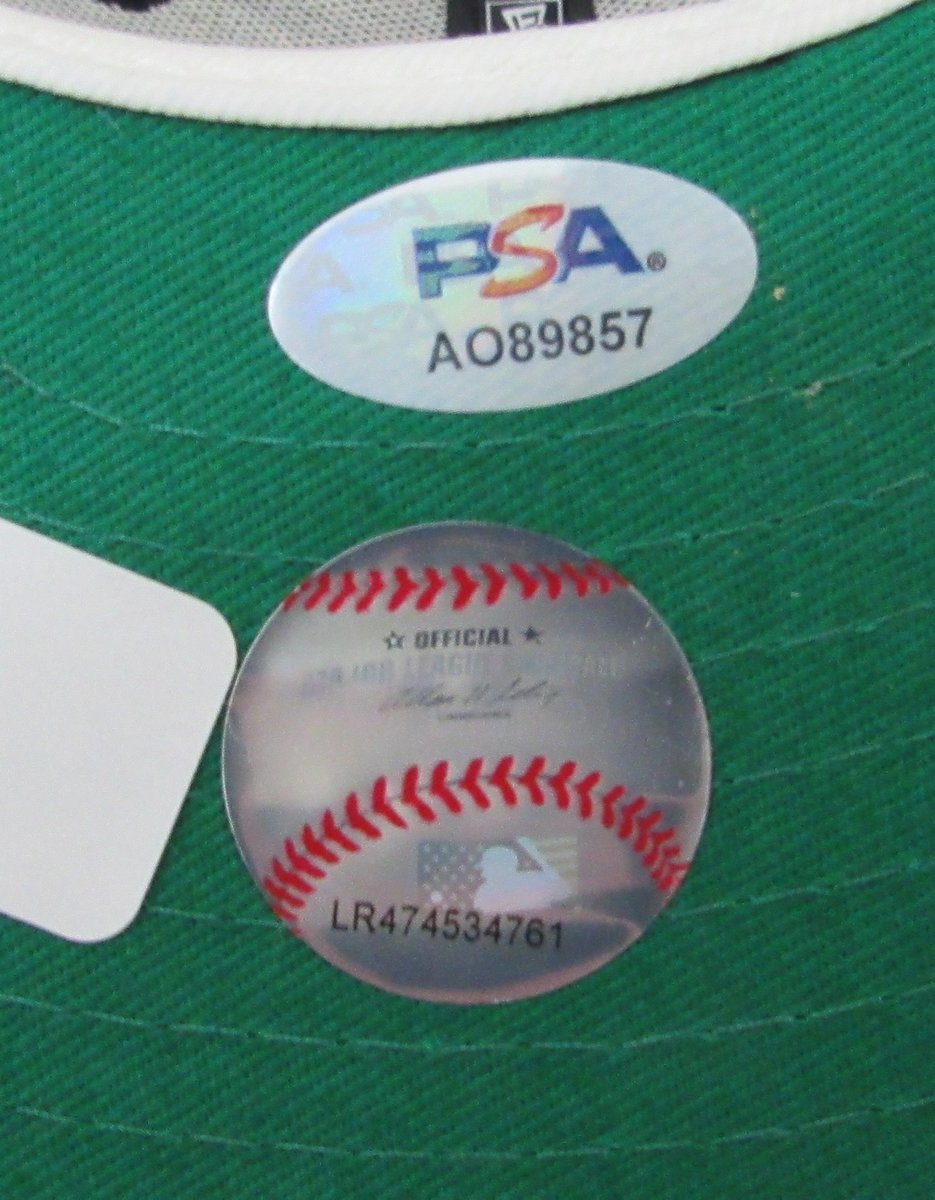Jeff Bagwell HOF Signed/Inscr New Era Fitted Baseball Hat Astros PSA/DNA 194018