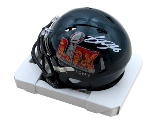 Saquon Barkley Signed/Auto Eagles Super Bowl 59 Champions Mini Helmet PSA 195210