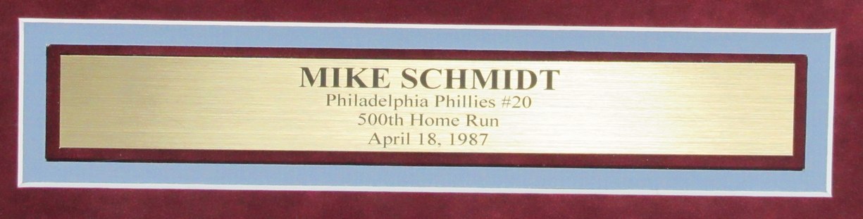 Mike Schmidt Autographed Philadelphia Phillies 16x20 Photo Framed Beckett 192820
