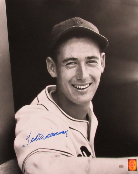 Ted Williams HOF Signed/Autographed 16x20 Photo Boston Red Sox PSA/DNA 192803