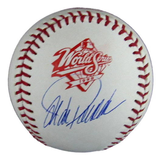 Jorge Posada Autographed 1998 World Series Baseball NY Yankees Beckett 194027