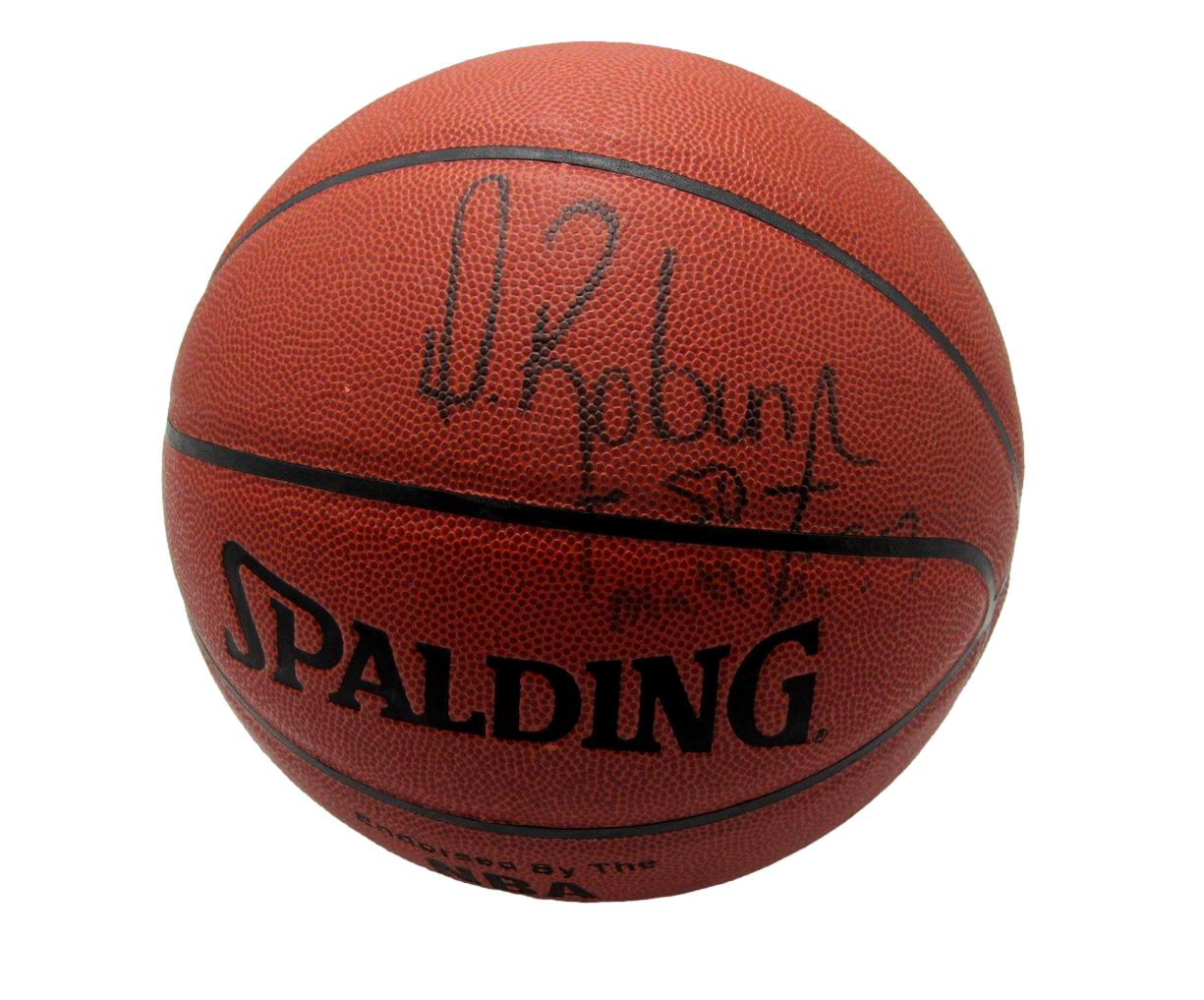 David Robinson HOF San Antonio Spurs Signed Spalding NBA Basketball PSA 195247
