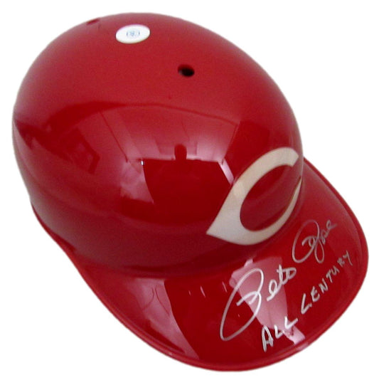 Pete Rose Signed/Inscribed Full Size Authentic Batting Helmet Reds PSA 192833