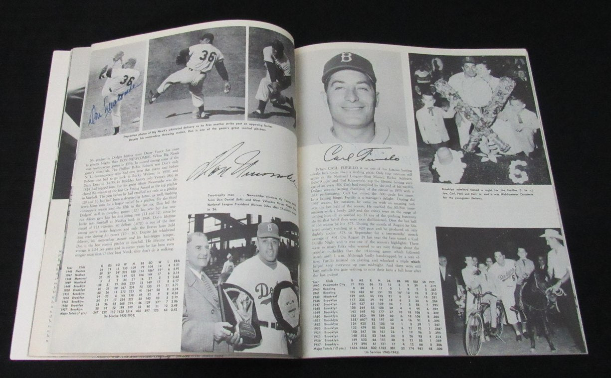 1958 Dodgers Signed/Auto (26) Yearbook Koufax Reese Snider Drysdale JSA 195275