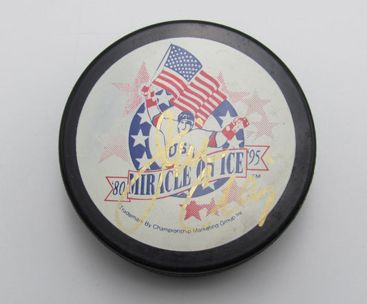 Jim Craig Signed/Auto Miracle on Ice Hockey Puck Men's Team USA PSA 193958