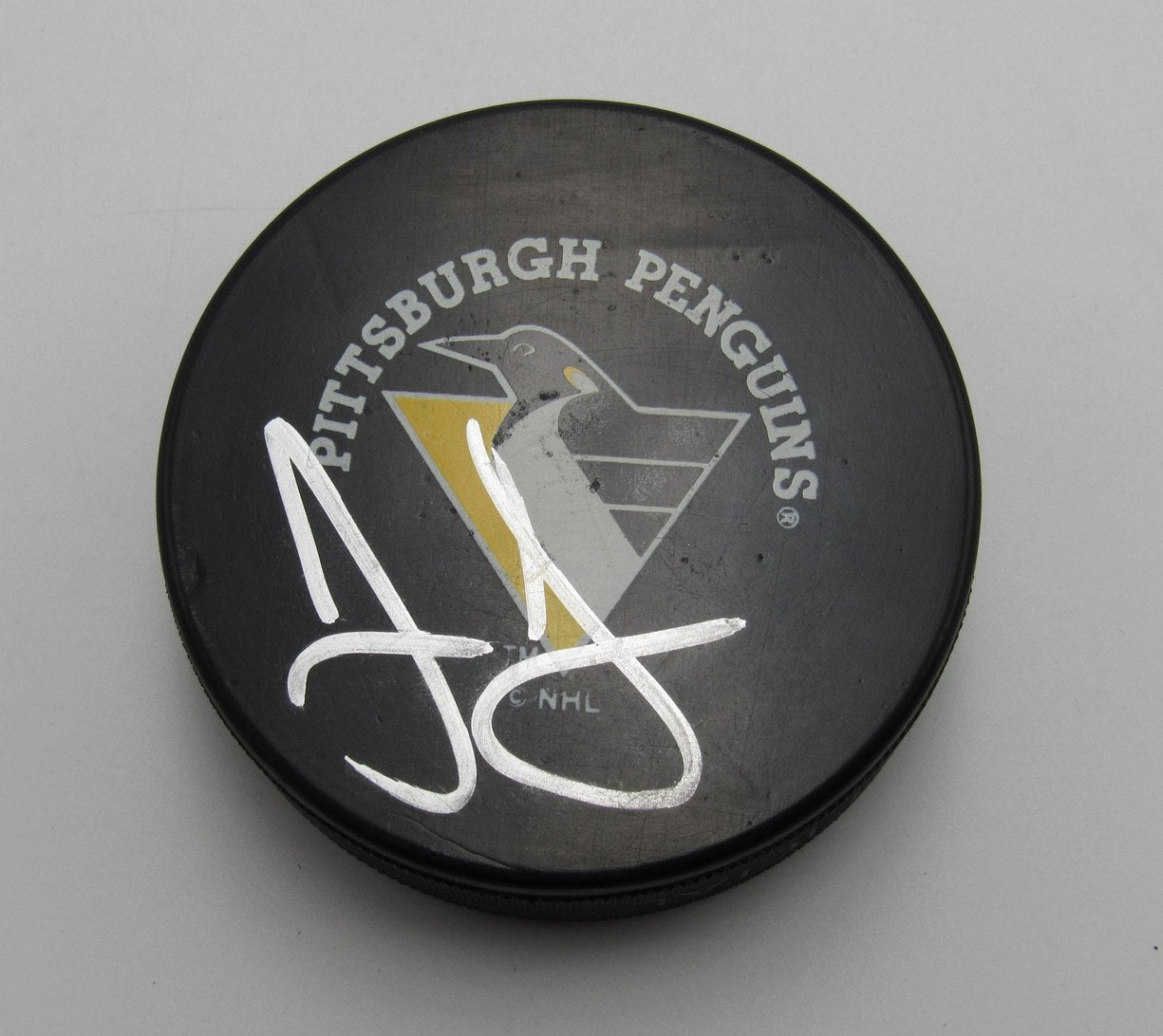 Jaromír Jágr Signed/Autographed Pittsburgh Penguins Hockey Puck PSA 193960