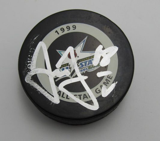 Jaromír Jágr Signed 1999 All Star Game Official Hockey Puck Penguins PSA 193962