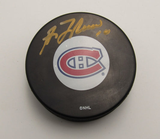 Guy Lafleur HOF Signed/Autographed Montreal Canadiens Hockey Puck PSA 193979
