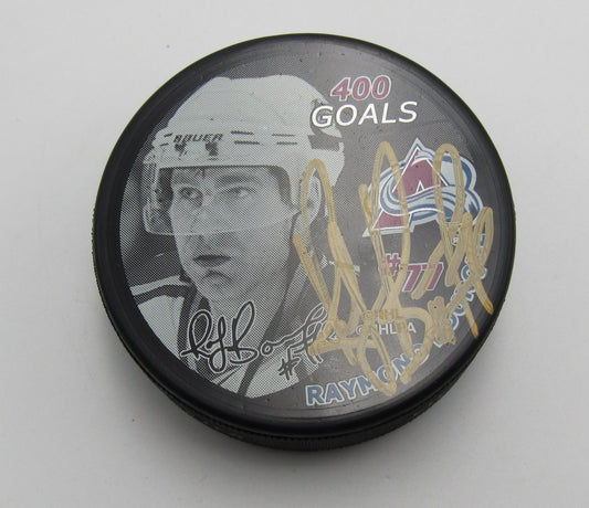 Ray Bourque HOF Signed 400 Goals Hockey Puck Colorado Avalanche PSA 193983