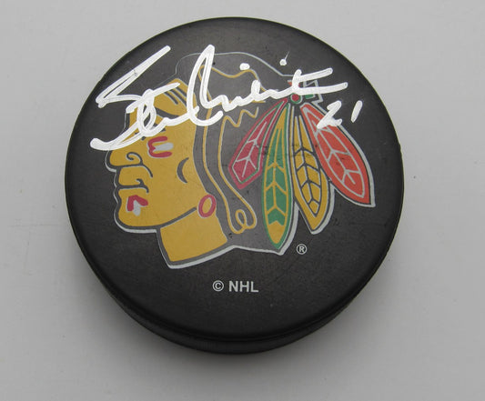 Stan Mikita HOF Signed/Autographed Chicago Black Hawks Hockey Puck PSA 194238