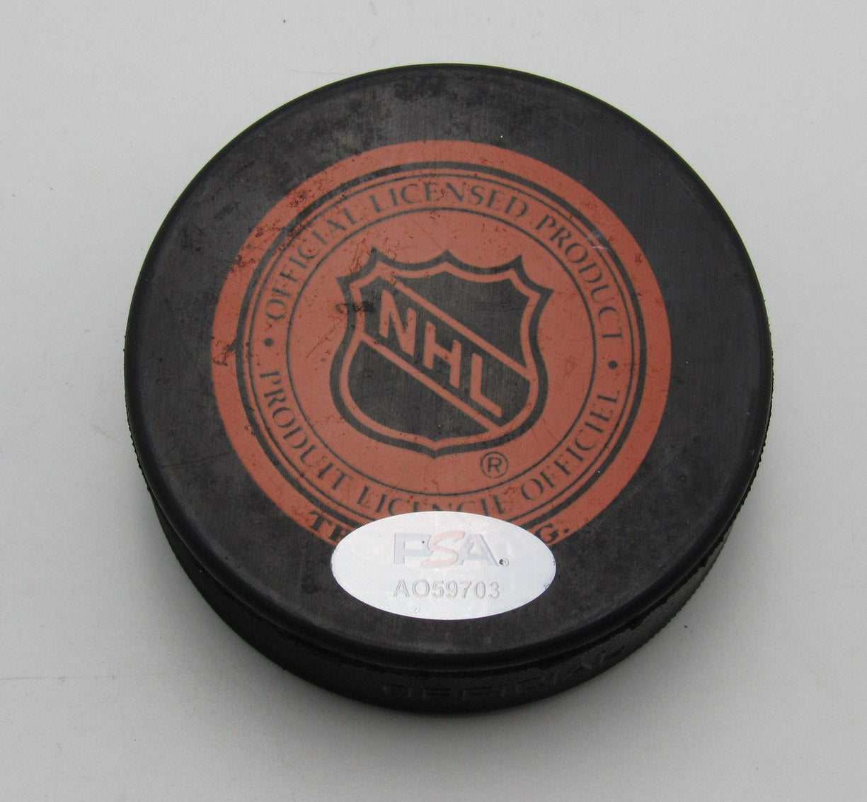 Ray Bourque HOF Signed/Auto Boston Bruins Official Game Hockey Puck PSA 194249