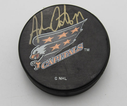 Adam Oates HOF Signed/Autographed Washington Capitals Hockey Puck PSA 194274