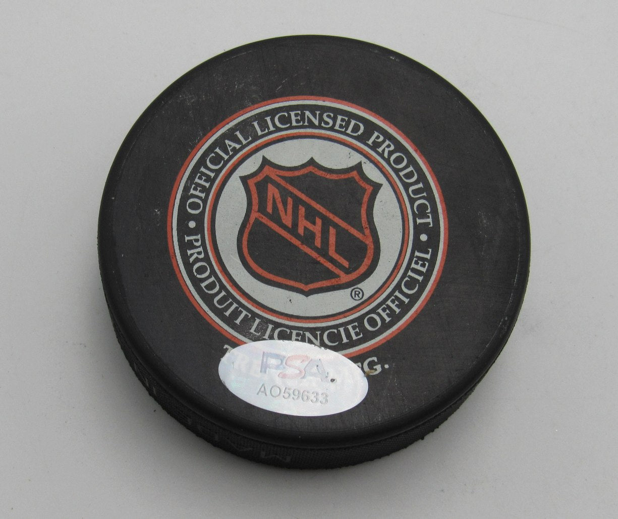 Brian Leetch HOF Signed/Auto 1994 All Star Game Hockey Puck Rangers PSA 194278