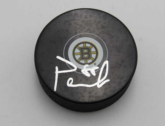 David Pastrňák Signed/Autographed Boston Bruins Hockey Puck PSA 194280