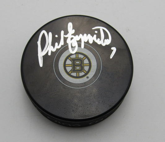 Phil Esposito HOF Signed/Autographed Boston Bruins Hockey Puck PSA 194285