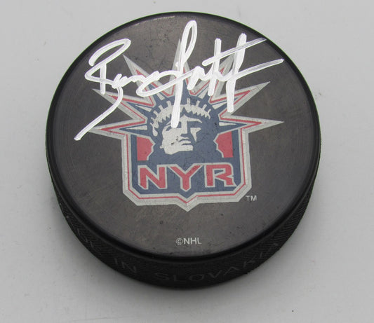 Brian Leetch HOF Signed/Autographed NYR Hockey Puck NY Rangers PSA 194310