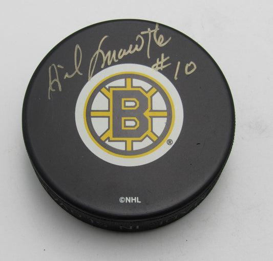 Gilles Marotte Signed/Autographed Boston Bruins Hockey Puck PSA 194319