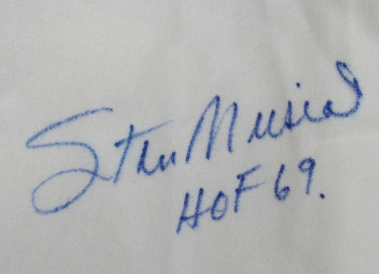 Stan Musial HOF Signed/Insc Mitchell & Ness Baseball Jersey Cardinals PSA 195277