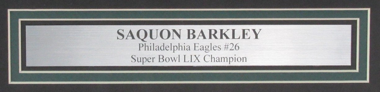 Saquon Barkley Signed/Auto 16x20 Photo Philadelphia Eagles Framed PSA 195284
