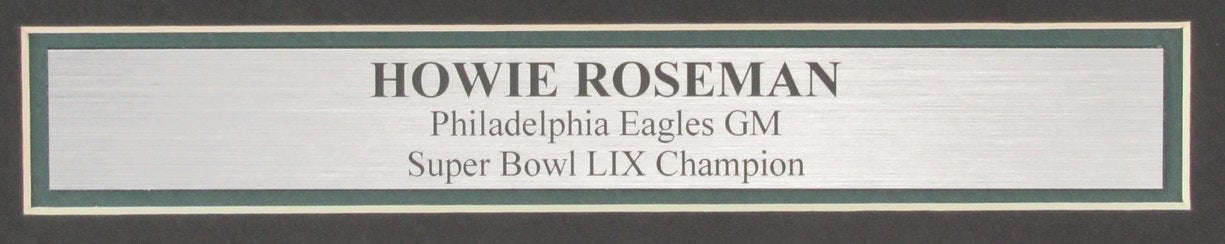 Howie Roseman Signed/Auto 11x14 Photo Philadelphia Eagles Framed Beckett 195289