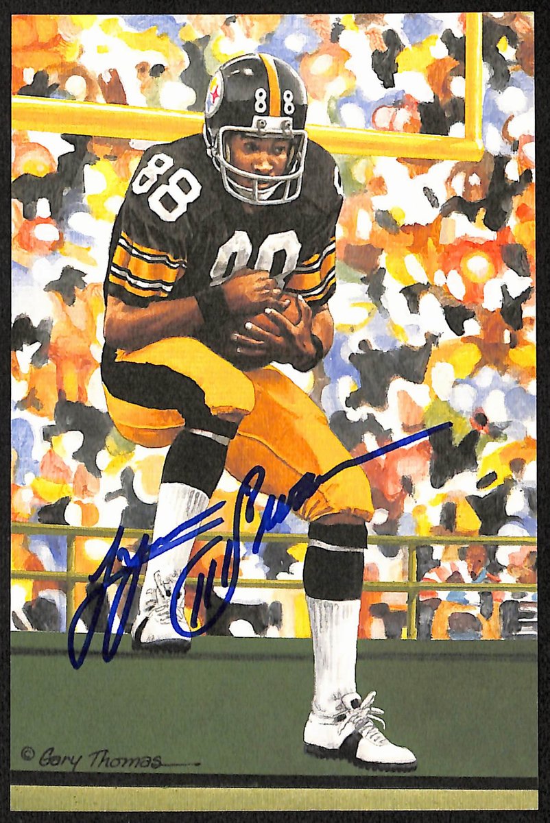 Lynn Swann HOF Signed/Auto 2001 Goal Line Art GLAC Postcard Steelers PSA 194719
