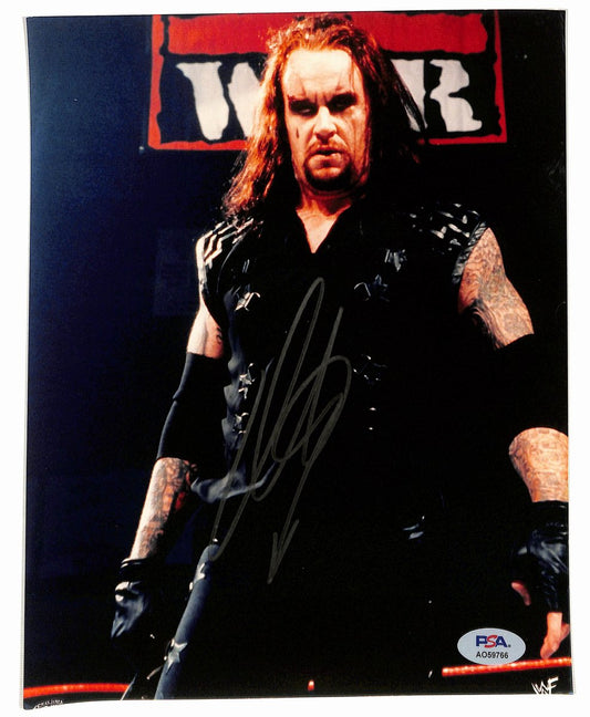 Undertaker Signed/Autographed 8x10 Photo Pro Wrestler PSA 194982