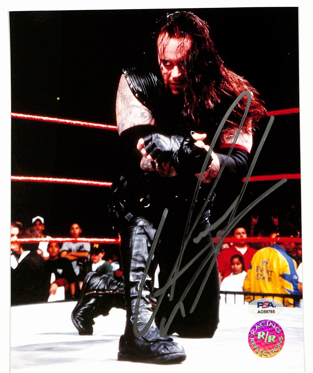 Undertaker Signed/Autographed 8x10 Photo Pro Wrestler PSA 194983
