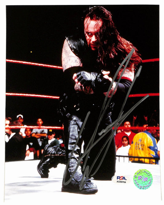 Undertaker Signed/Autographed 8x10 Photo Pro Wrestler PSA 194984