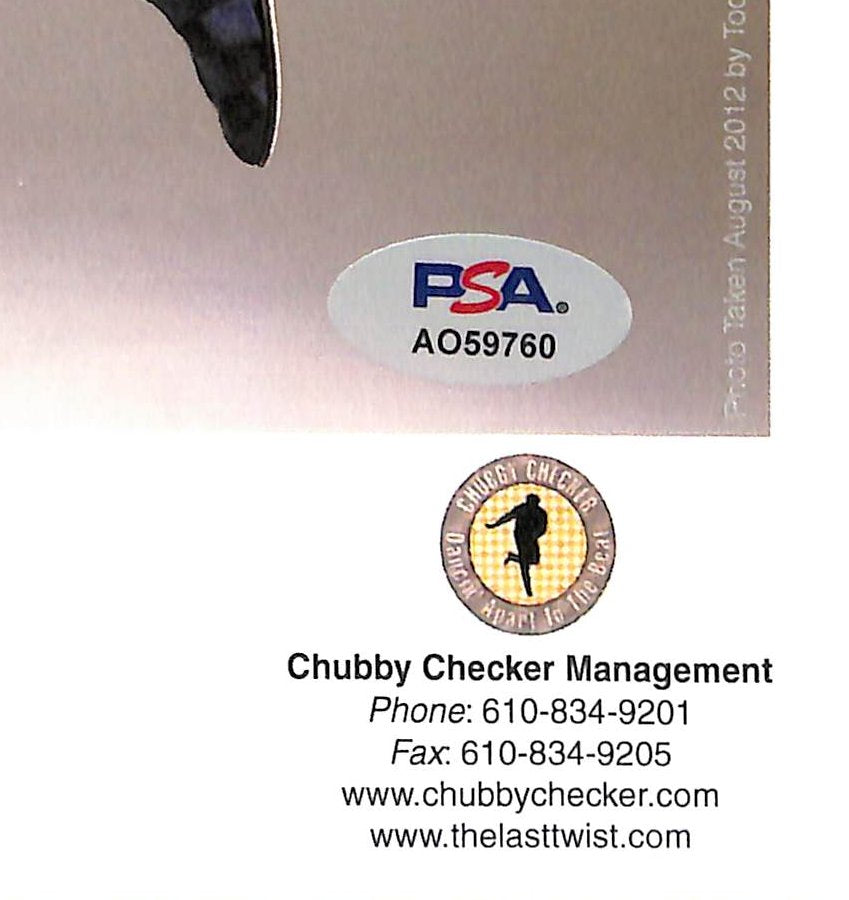 Chubby Checker Signed/Inscribed 8x10 Photo Performer PSA 194987