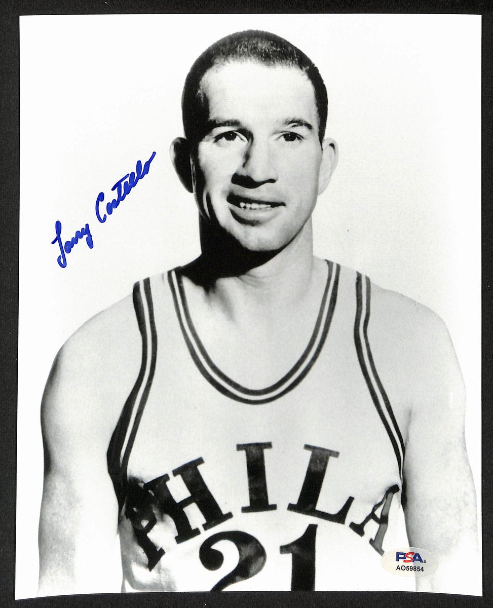 Larry Costello HOF Signed/Autographed 8x10 Photo Philadelphia 76ers PSA 195002