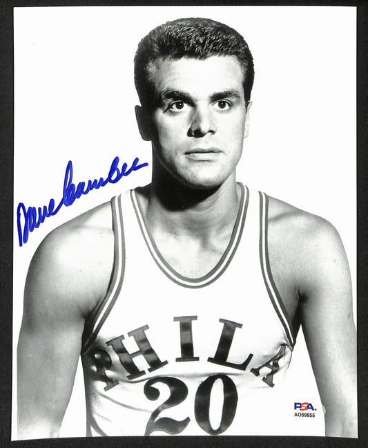 Dave Gambee Signed/Autographed 8x10 Photo Philadelphia 76ers PSA 195003